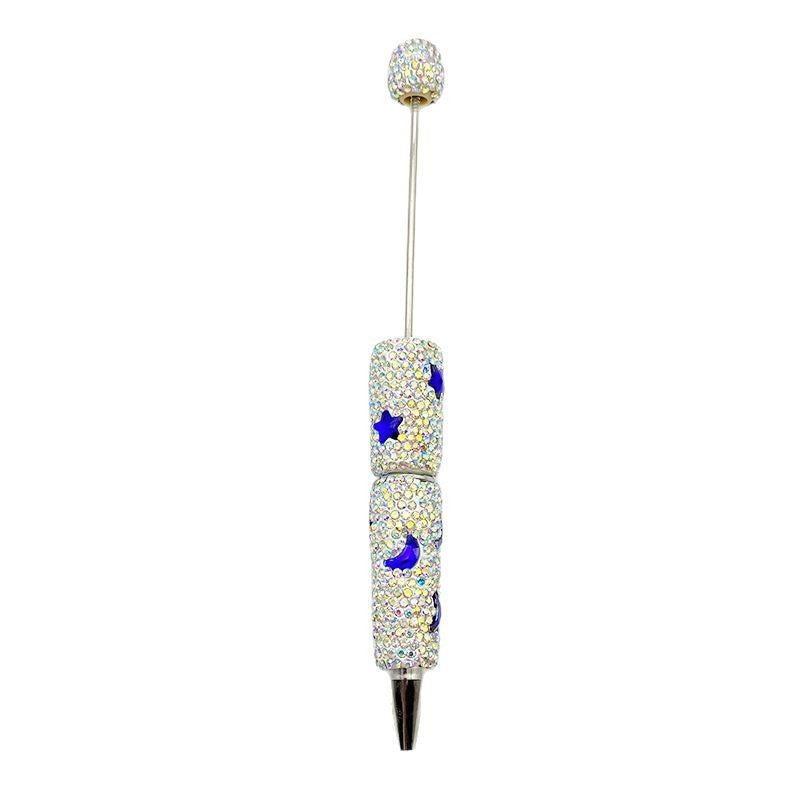 Star Moon Full Diamond Ballpoint Pen Creative DIY Beadable Handmade Diamond Ballpoint Pen Manufacturer Gift Pen Wholesale