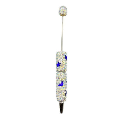 Star Moon Full Diamond Ballpoint Pen Creative DIY Beadable Handmade Diamond Ballpoint Pen Manufacturer Gift Pen Wholesale