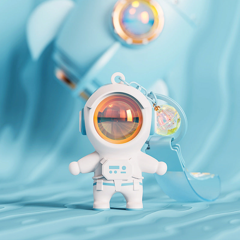 Genuine Astronaut Sunset Atmosphere Light Keychain - Cartoon Couple Schoolbag Ornament Wholesale