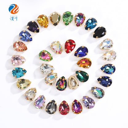 Waterdrop Hollow Claw Drill Special-Shaped Hand-Seam Drill 40mm Thickened Base Support Clothing Accessories Accessories Piercing Hollow Claw Drill