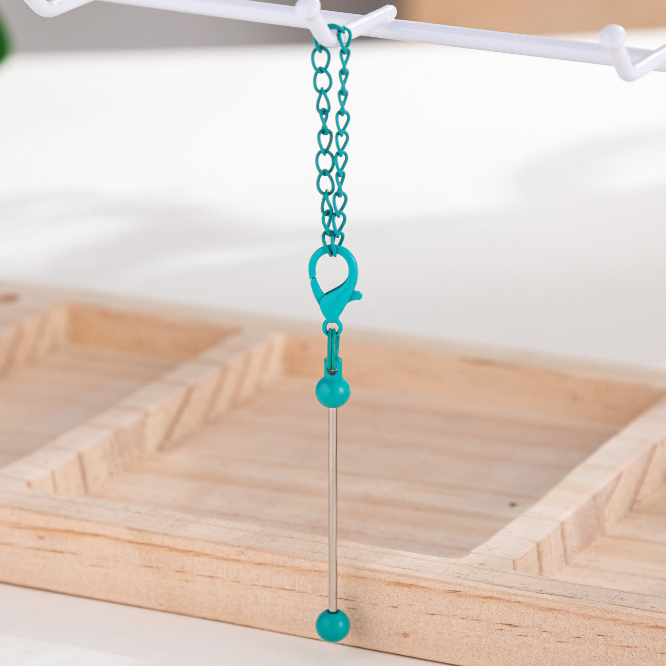 DIY Mini Beaded Keychains - Creative Handmade Wholesale Candy Color Metal Keychains