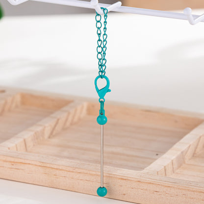 DIY Mini Beaded Keychains - Creative Handmade Wholesale Candy Color Metal Keychains