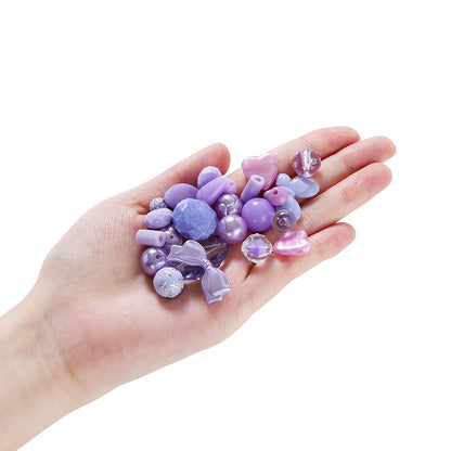 DIY Acrylic Mixed Beads 20g - Mobile Phone Chain Children's Jewelry Hair Accessories