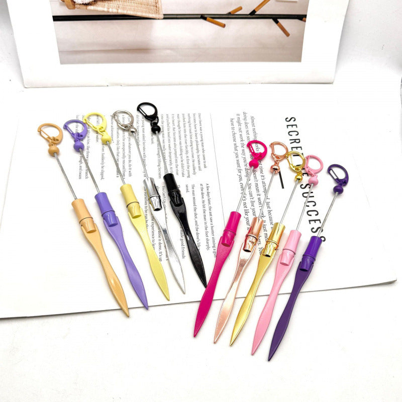 Creative new letter opening knife DIY beaded letter cutting paper multifunctional metal outdoor portable express paper cutting cutter