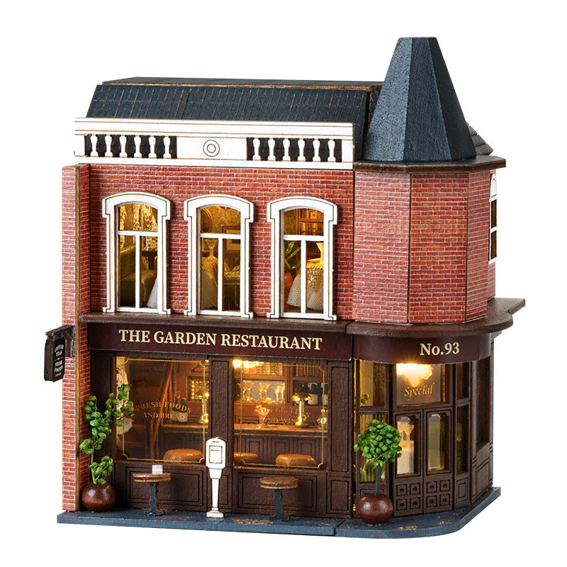 Smart Fun House DIY Cottage New Mini Home Series Wooden Handmade Can Be Opened and Closed Self-made Multi-level Model Gifts
