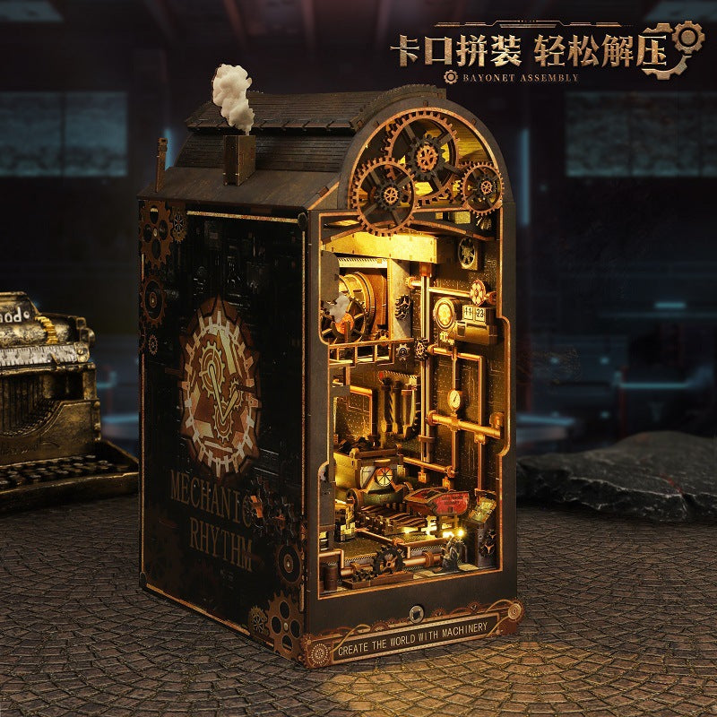 JITT DIY cabin JTSL-19-B mechanical rhythm steampunk style miniature landscape model ornament gift