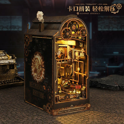 JITT DIY cabin JTSL-19-B mechanical rhythm steampunk style miniature landscape model ornament gift