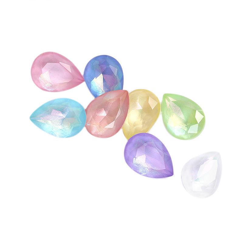 Aurora Mocha waterdrop rhinestone cut is evenly colored, wear-resistant nail nail diamond, phone case and diamond-shaped mocha pointed bottom waterdrop rhinestone