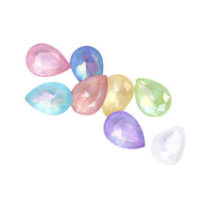 Aurora Mocha waterdrop rhinestone cut is evenly colored, wear-resistant nail nail diamond, phone case and diamond-shaped mocha pointed bottom waterdrop rhinestone