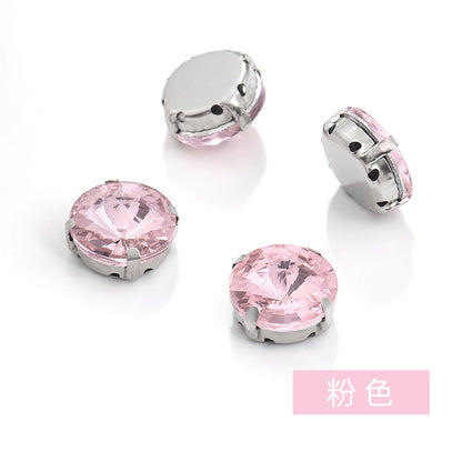 Rivoli Crystal Square Claw Rhinestones - Hand-Sewn Shoe Luggage Clothing Accessories
