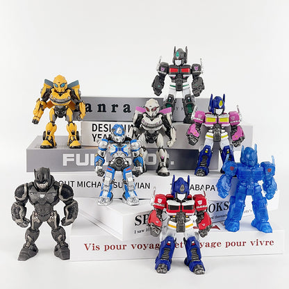 Q version of Transformers toy car bumblebee Optimus Prime tide play blind box figure robot model