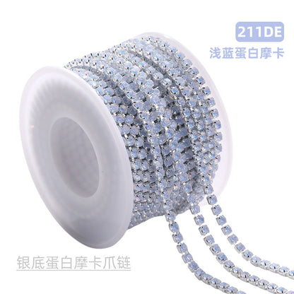 Colorful SS12 claw chain protein mocha series diamond chain dense phone case, luggage, clothing accessories, DIY accessories