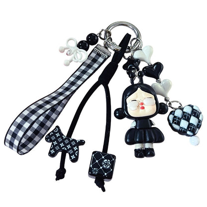 Handmade DIY little crying bag cute grain change baby keychain doll pendant, car bag keychain, doll small pendant