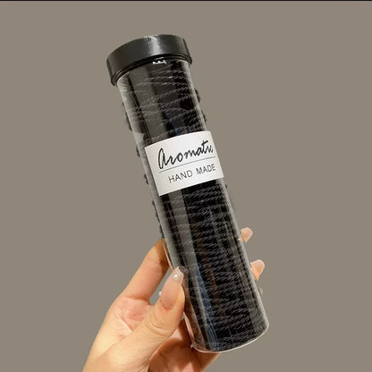 Black rubber band, highly elastic, durable, hair tie, leather sleeve, hair tie, women's bucket set, 100 rubber bands, high ponytail