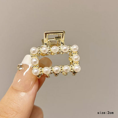 2026 new high-end flash diamond metal hairpin small grab clip women's bangs clip side forehead hairpin Korean headdress