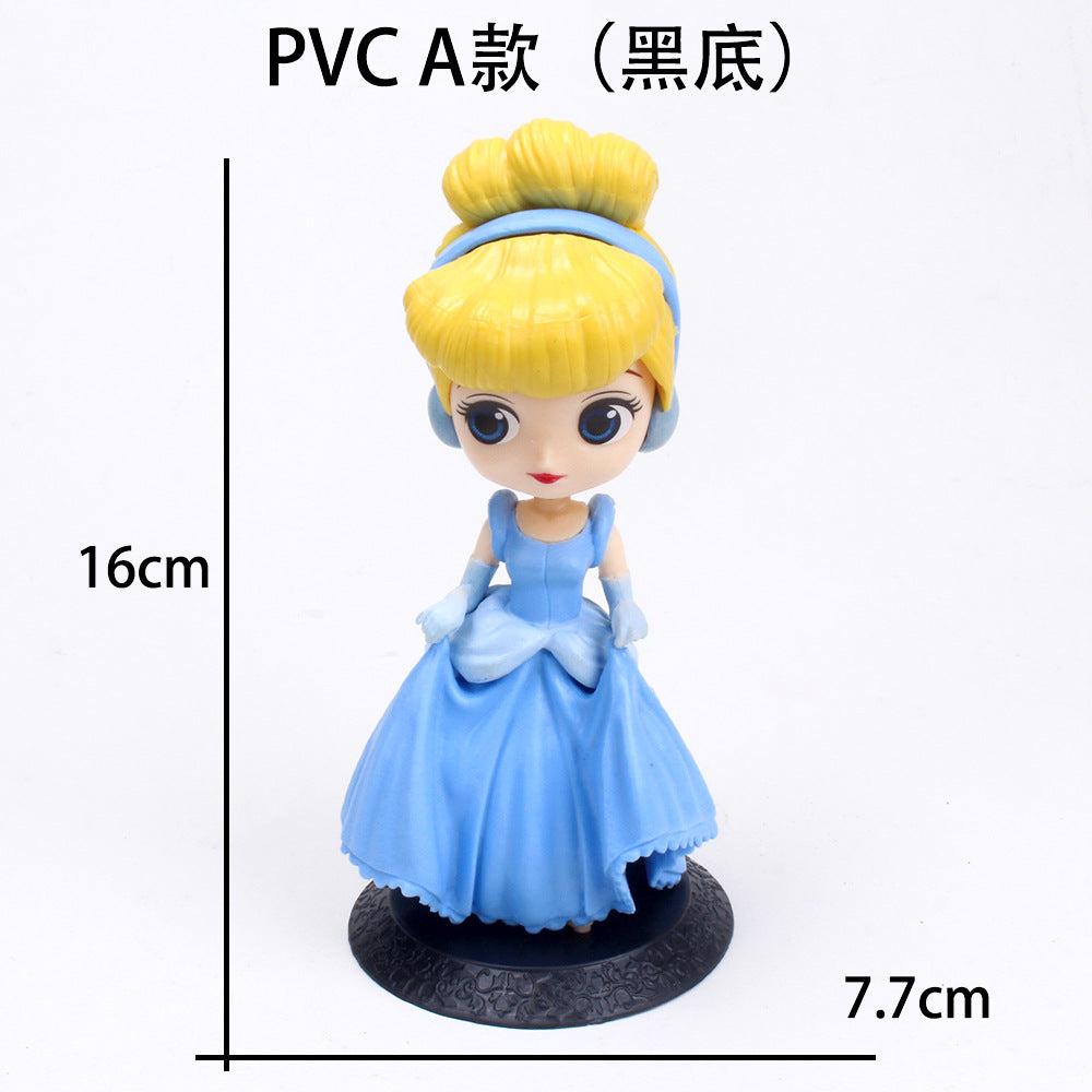 Q version of the girl, the 2nd generation of the ice and snow series princess, the 3rd generation of Elsa, the cake decoration ornaments, the figure model scene decoration
