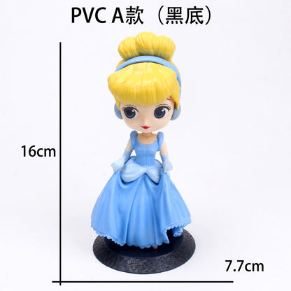 Q version of the girl, the 2nd generation of the ice and snow series princess, the 3rd generation of Elsa, the cake decoration ornaments, the figure model scene decoration