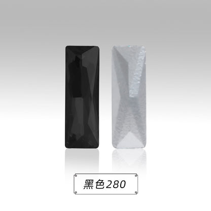 Spot wholesale Rectangular culet, special-shaped, crystal glass diamonds, mobile phone cases, perfume seats, bags and other DIY sticker drills