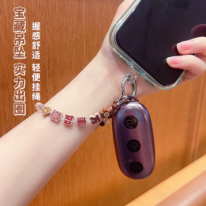 DIY everything goes well beaded mobile phone chain high-end pendant women's bag keychain hanging ornament New Year's gift