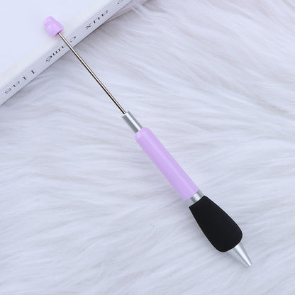 DIY press ballpoint pen creative glue spray sheath grip ballpoint pen ins macaron puzzle student stationery wholesale