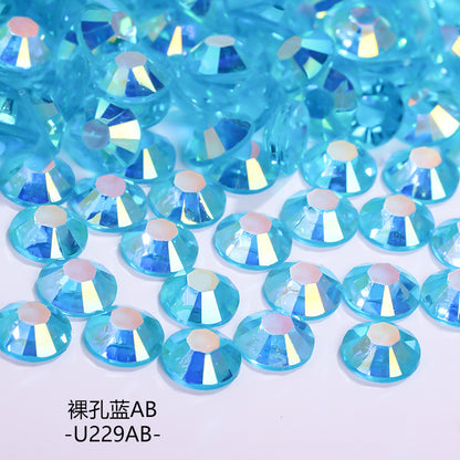 AB Colorful Resin Flat Bottom Rhinestones - Nail Art Clothing Shoes Bag Accessories