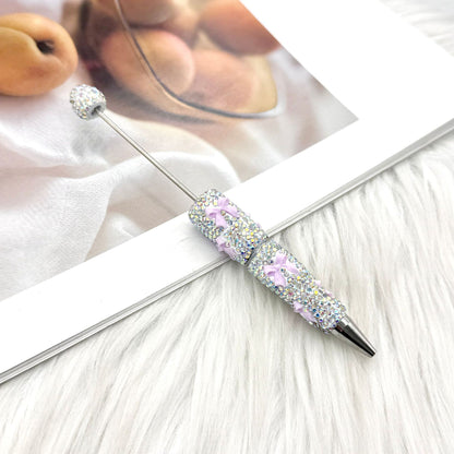 DIY creative bow full diamond  pen multi-color diamond gift pen Valentine's Day series gift pen in stock