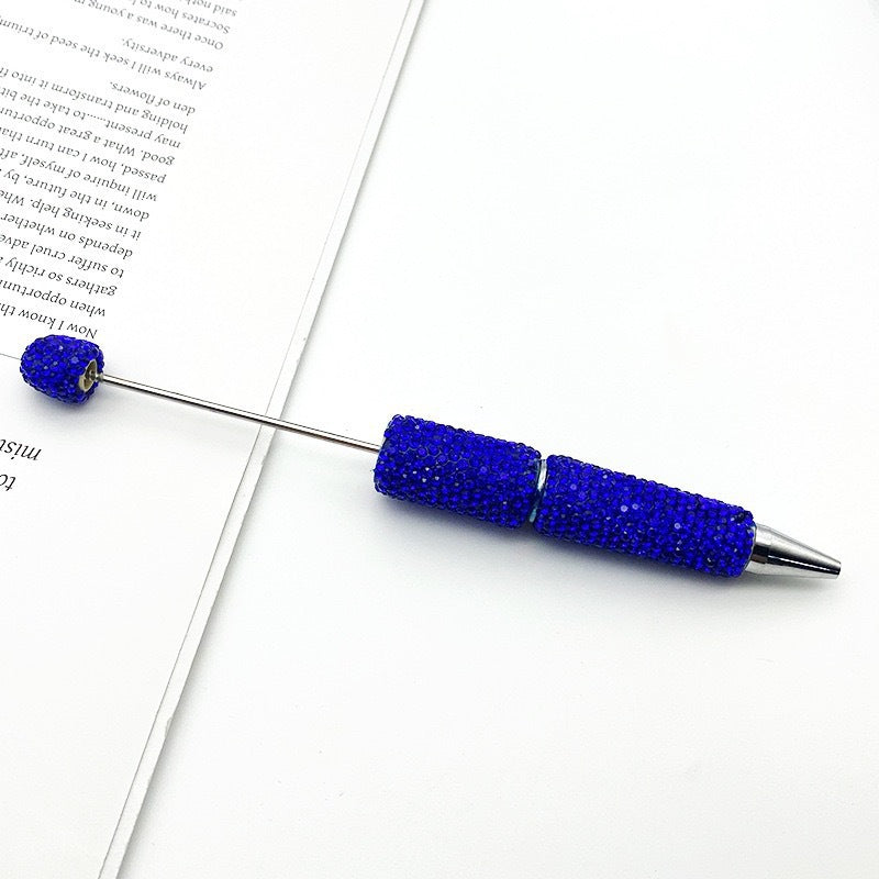 DIY solid color full diamond ballpoint pen exquisite heavy industry rhinestone cute ballpoint pen cross-border hot selling puzzle gift pen
