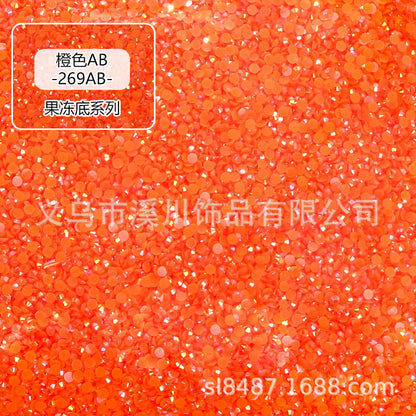 AB Colorful Resin Flat Bottom Rhinestones - Nail Art Clothing Shoes Bag Accessories