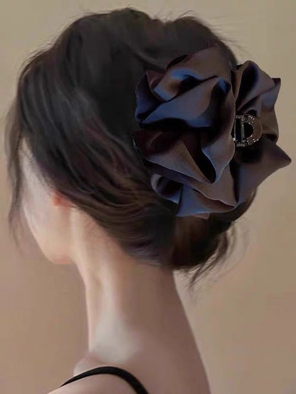 Small Cloud Bubble Claw Clip for Women, High-End Butterfly Bow Hair Clip, Hair Volume Small, Back Shark Clip Flower Hair