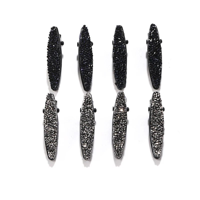 Delicate side clips, headwear, elegant new high-end mini mini rhinestone duckbill clips, broken hairpin and bang clips