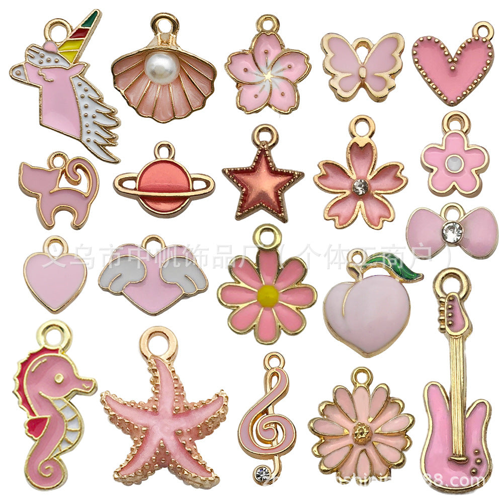 pendant Charms mix collections - Dripping Alloy DIY Bracelet Necklace Earring Key Ring Pendant