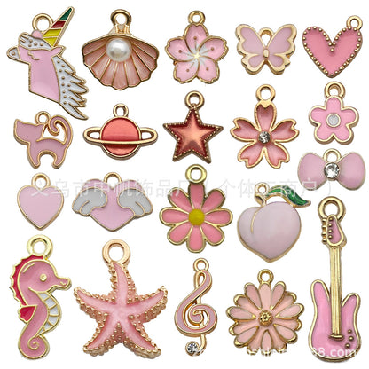 pendant Charms mix collections - Dripping Alloy DIY Bracelet Necklace Earring Key Ring Pendant