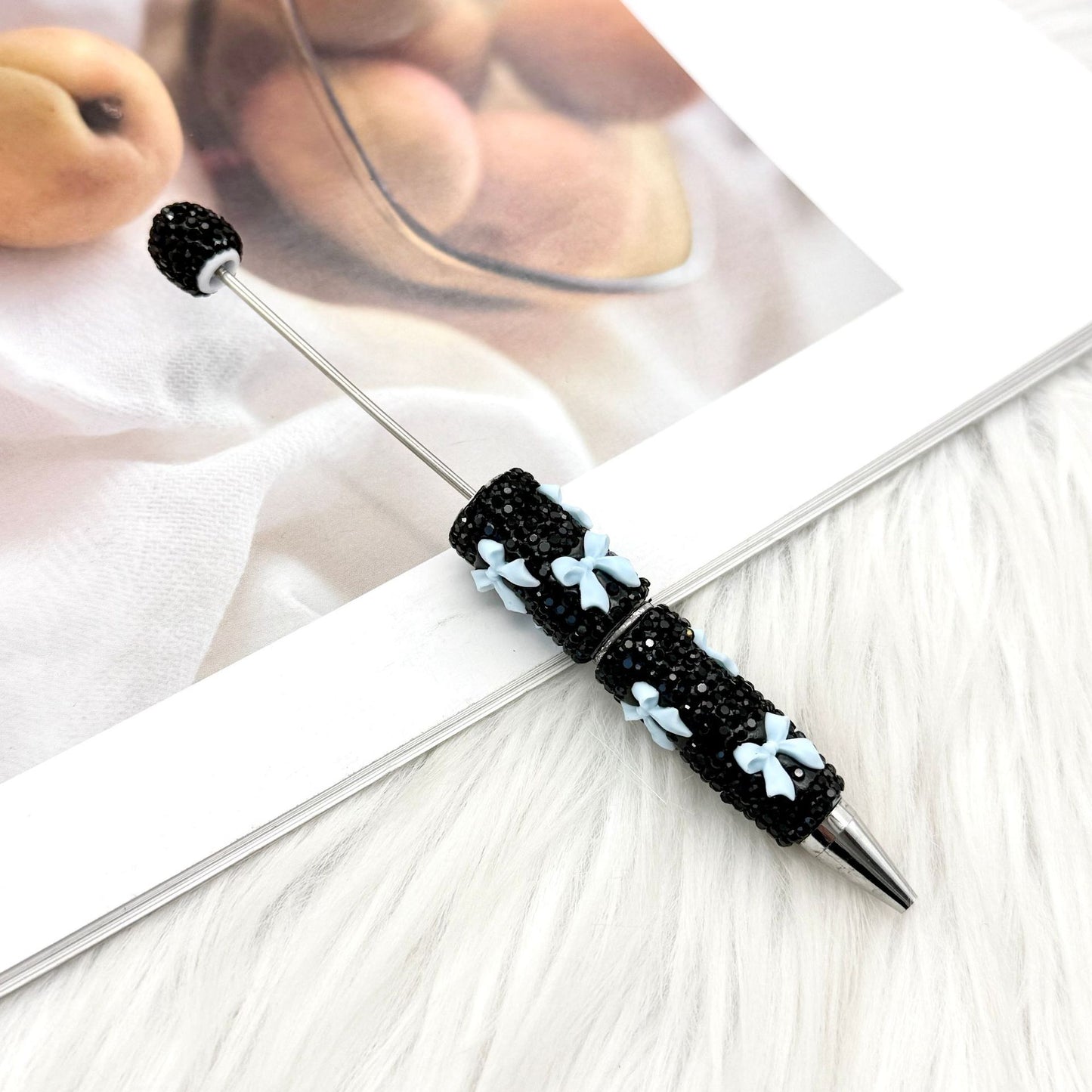 DIY creative bow full diamond  pen multi-color diamond gift pen Valentine's Day series gift pen in stock
