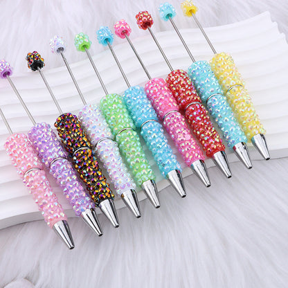 creative DIY diamond-encrusted ballpoint pen broken diamond full diamond ballpoint pen color cute cartoon heavy industry cute pen