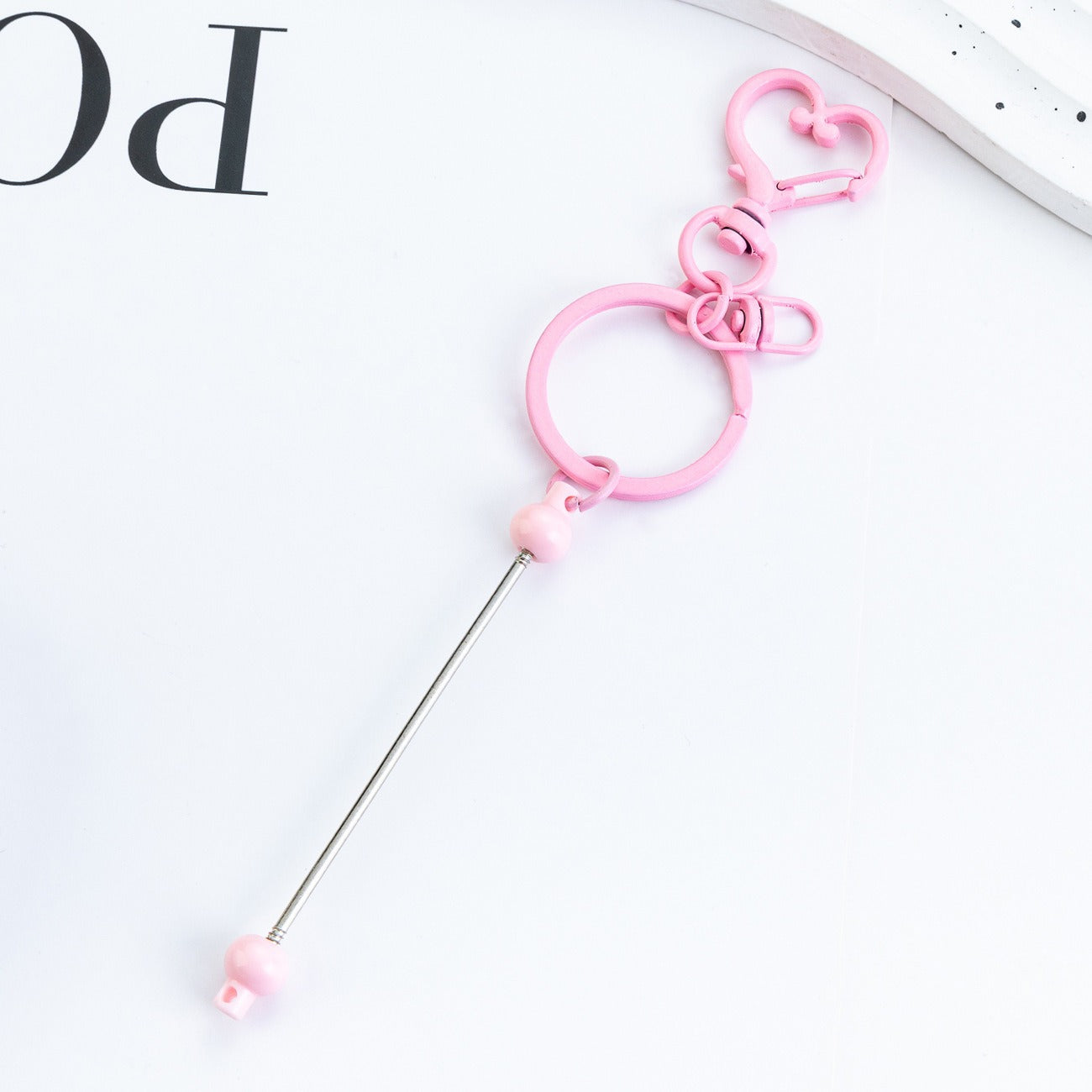 DIY beaded love keychain pendant event small gift key chain creative luggage pendant keychain