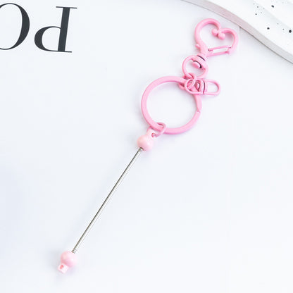 DIY beaded love keychain pendant event small gift key chain creative luggage pendant keychain