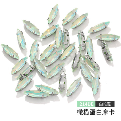 Slender claw drill, manual drilling, hand-stitched glass drill, anti-hook claw drill, hat accessories, clothing accessories, fine brassicle claw drill