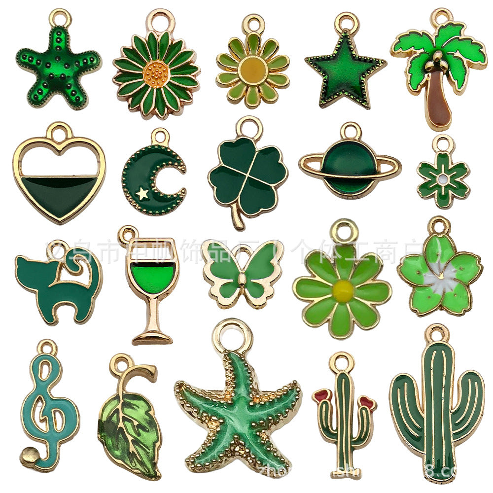 pendant Charms mix collections - Dripping Alloy DIY Bracelet Necklace Earring Key Ring Pendant