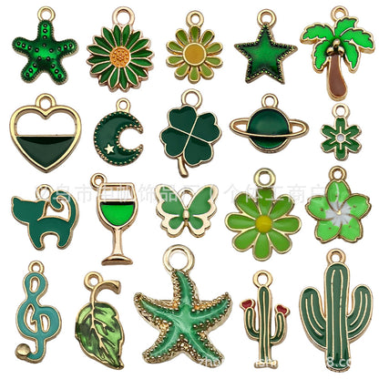 pendant Charms mix collections - Dripping Alloy DIY Bracelet Necklace Earring Key Ring Pendant