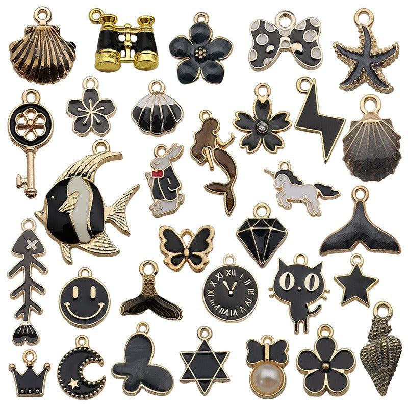pendant Charms mix collections - Dripping Alloy DIY Bracelet Necklace Earring Key Ring Pendant