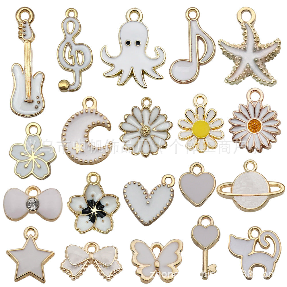 pendant Charms mix collections - Dripping Alloy DIY Bracelet Necklace Earring Key Ring Pendant