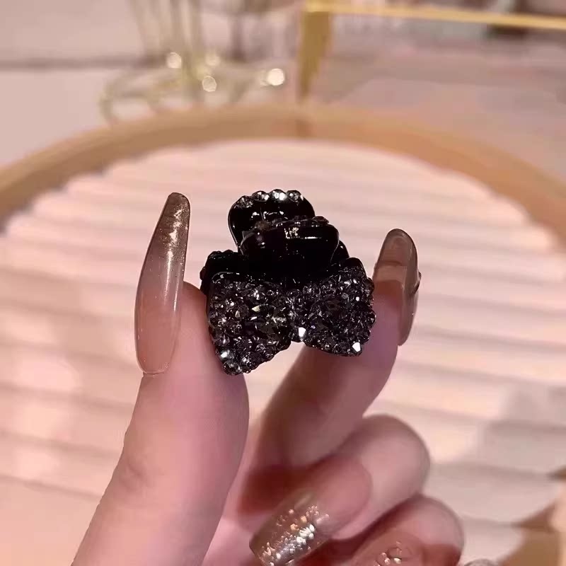 Mini mini claw clip, exquisite rhinestone hair clip, five-pointed star bang clip, premium side-style loose hair clip, new headwear