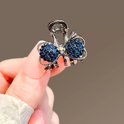 Mini small bow rhinestone hair clip, new exquisite bangs side clip, top small grab clip, crushed hair clip