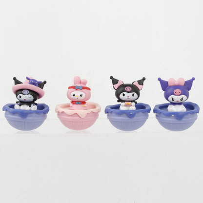 Cute tumbler healing knick-knacks, office desktop workstation decoration, decompression, emotional stability, artifact, cute pet