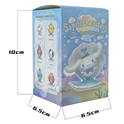 Melody Sanrio Bihai Holiday Blind Box Figure Kuromi Big-eared Dog Shell Ornament Girl Gift Doll