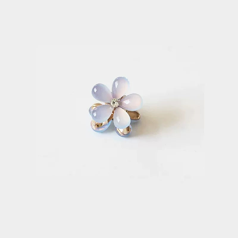 Small mini floral claw clip for women, high-end side, bangs hair clip for front front, delicate princess hair clip