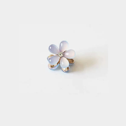 Small mini floral claw clip for women, high-end side, bangs hair clip for front front, delicate princess hair clip