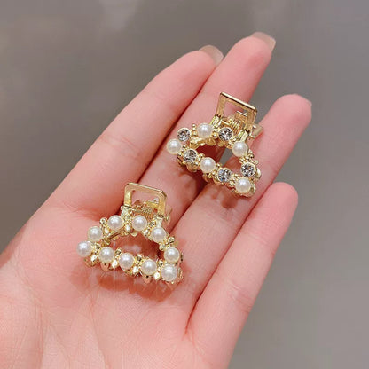 2026 new high-end flash diamond metal hairpin small grab clip women's bangs clip side forehead hairpin Korean headdress