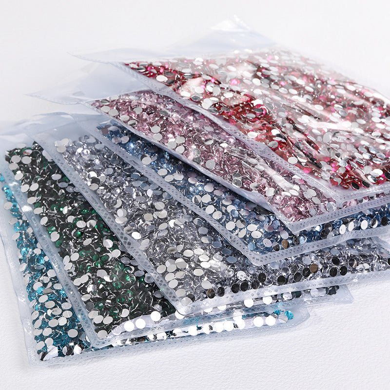 Resin Flat Bottom Rhinestones - Super Flash Nail Art Wedding Dress Mobile Phone Case Accessories