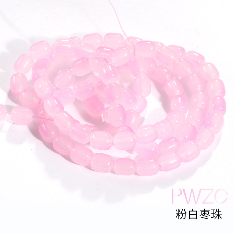 DIY Two-Color Date Bead - Handmade Loose Beads Bracelet Necklace Jewelry Accessories